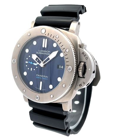 panerai blue luminor submersible bmg tech replica|panerai bmg tech 47mm.